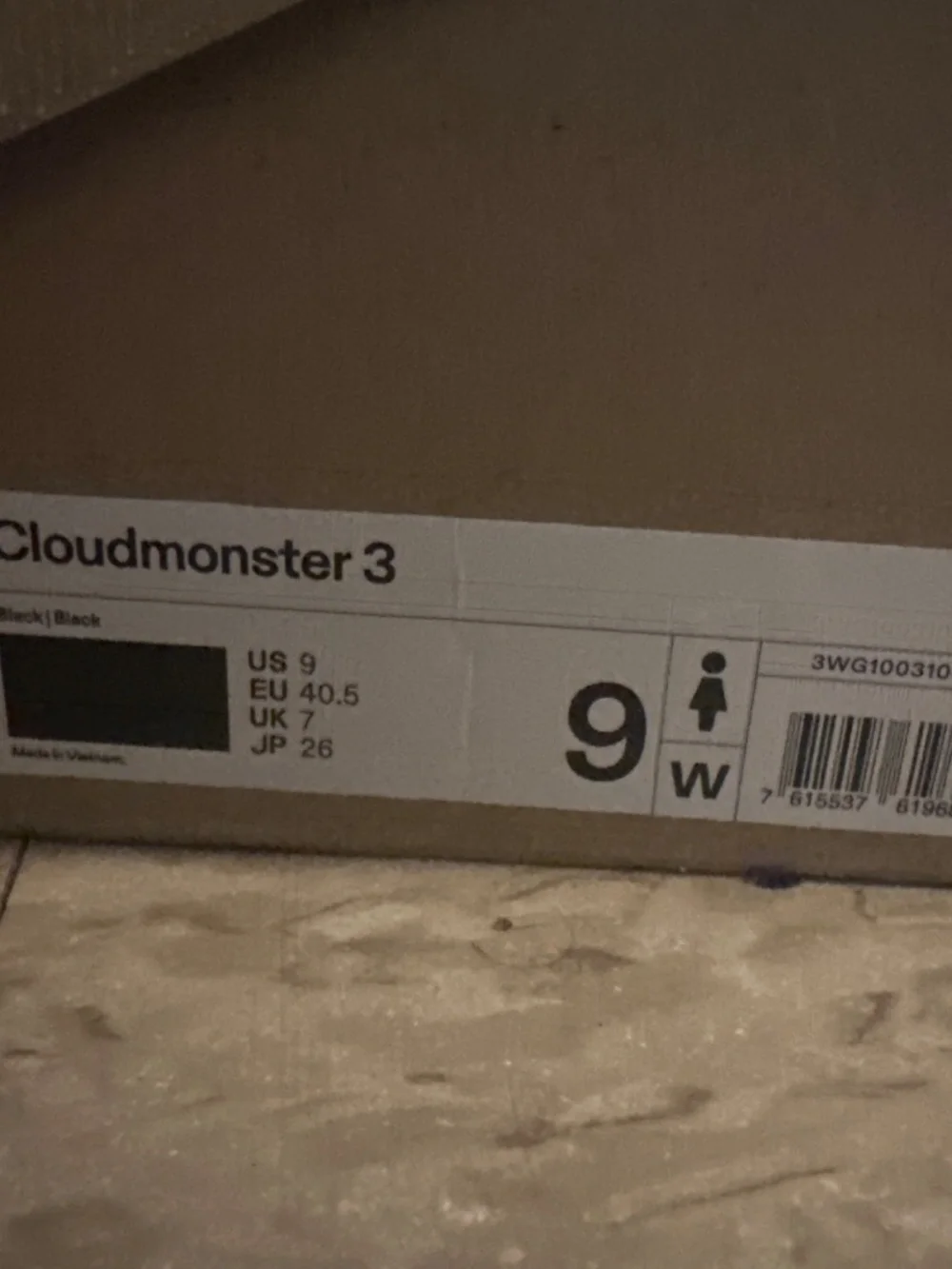 On Running Cloudmonster 3 Women's Size 9